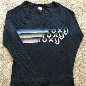 Long sleeve black Roxy t shirt